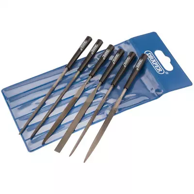 £5.80 • Buy Draper 6 Pack Needle File Set Precision Jewellers Small Metal Hand 140mm - 82577