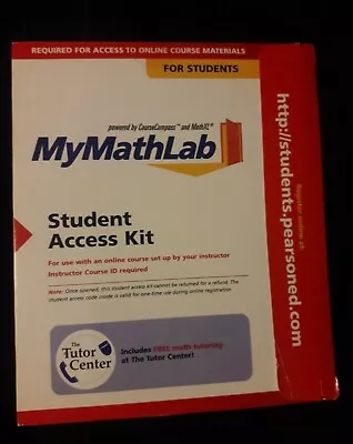 MyMathLab: Student Access Kit (2006 Paperback 3rd Edition) • $40