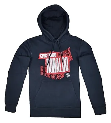 Manchester United Football Hoodie Mens Small Cristiano Ronaldo Hooded Top S • £17.95