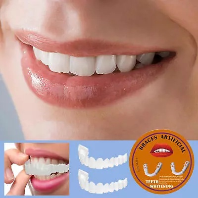 Silicone Braces Artificial Close Fit Teeth Whiten Dental Veneers Denture Teeth • $8.30