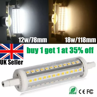 R7s LED Replaces Bulb 78MM & 118MM Security  Flood Halogen Light Bulbs • £4.98