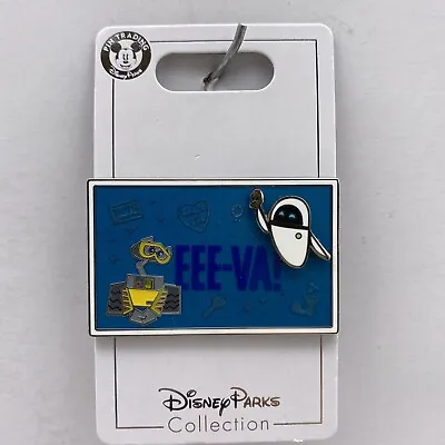 $11.95 • Buy Disney Parks Pin Wall-E And Eve EEE-VA! Pixar 3D Trading 