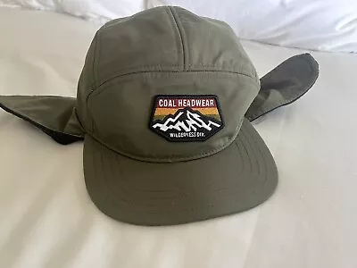 Coal Headwear Tracker Hat With Ear Flaps In Olive Large • $19