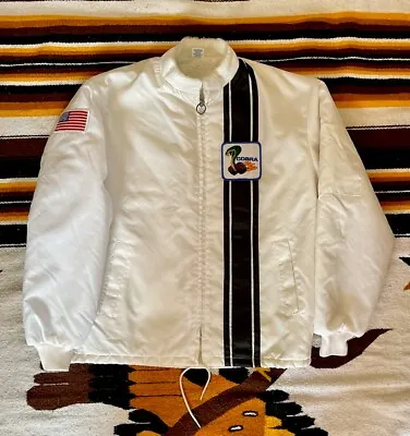 Vintage Ford Racing Shelby Cobra Jacket White 70's Race Sz L • $145