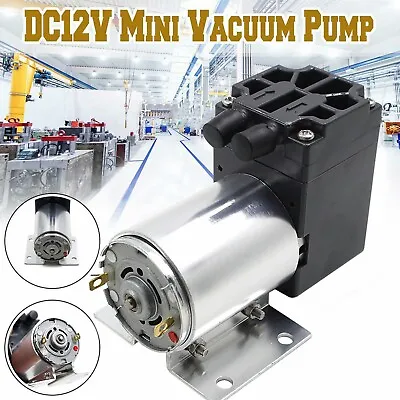 $27.19 • Buy DC12V Mini Vacuum Pump Negative Pressure Air Suction Pump 5L/min 65-120kpa