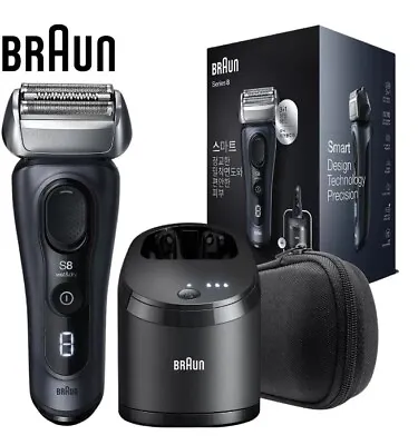 Braun Series 8 Men's Electric Shaver 8453CC Wet & Dry Electric Shaver Black • $379