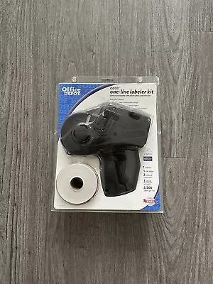 Office Depot OD101 One-Line Labeler Kit Price Gun W/ 2 White 1 Red Label NIB • $50