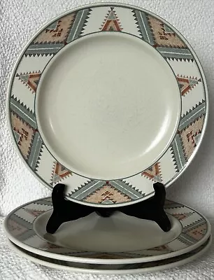 Salad Plates Mikasa Intaglio Santa Fe Set Of 3 American Southwest Culture Aztec • $49