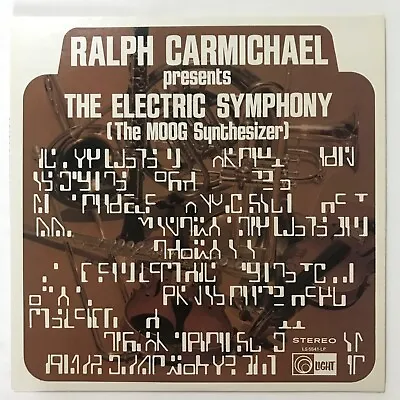 $14.90 • Buy Ralph Carmichael Presents The Electric Symphony (The Moog Synthesizer) Record LP