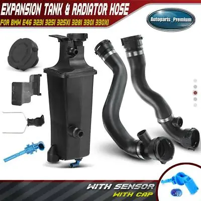 3x Upper & Lower Coolant Reservoir Expansion Tank Radiator Hose Kit For BMW E46 • $69.99