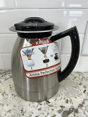 Krups Aroma Perfection System Replacement Coffee Pot 10 Cup Stainless Steel New • $19.99