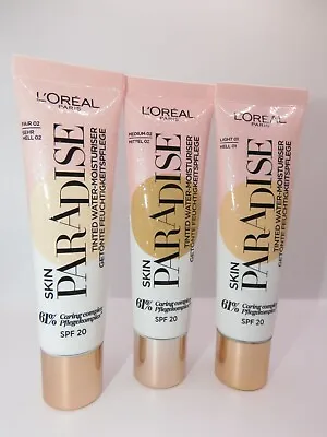 L'Oreal Skin Paradise Tinted Moisturiser Foundation SPF 20 - CHOOSE SHADE • £7.49