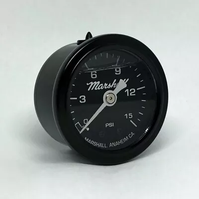 Marshall 1.5  Direct Mount Filled Fuel Pressure Gauge Black Dial MSB00015 • $21.99