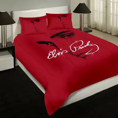 Music Gift Elvis Presley New Style Printed Full Bedding Duvet Covers Set (4pcs) • $79.99