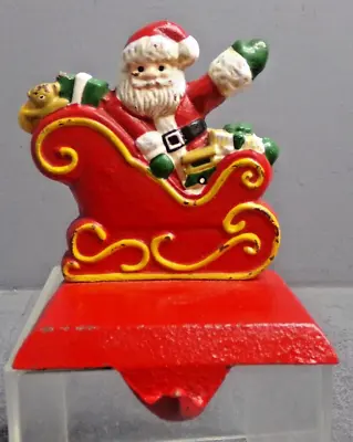 Midwest Of Cannon Falls Cast Iron Stocking Holder Santas Sleigh • $25