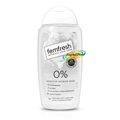 £8.79 • Buy Femfresh 0% Sensitive Intimate Hygiene Wash 250ml Soap & Fragrance Free