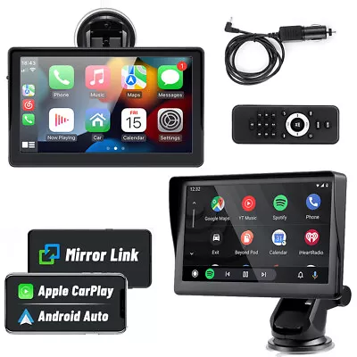 7'' Touch Screen Car Stereo With Apple Carplay & Android Auto Radio MP5 Player • £45.99