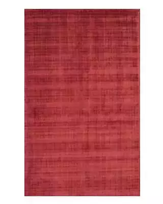 Handwoven Viscose Red Contemporary Solid Milano Rug Made In India • $969.95