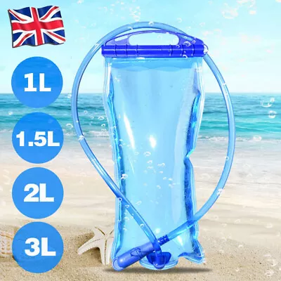 1L/1.5L/2L/3L Water Bladder Backpack Hydration System Pack Bag Camping Hiking • £4.95