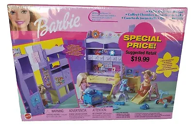 Vintage NRFB 2001 Barbie All Around Home KELLY BEDROOM PLAYSET UNO Game Piano • $35
