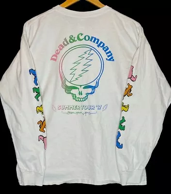 Dead And Company Summer Tour Steal Your Face T Shirt Grateful Dead Hippie Sz L • $18