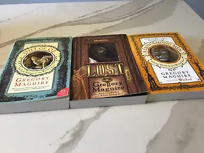 Gregory Maguire Lot Of 3 Trade Paperbacks  A Lion Among Men LostOut Of Oz • $11.99