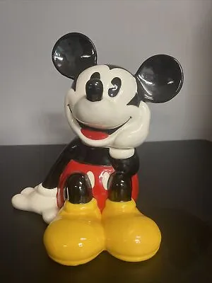 Vintage Mickey Mouse Cookie Jar By Treasure Craft/Disney Co • $39.99