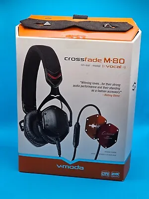 $120 • Buy V-MODA Crossfade M-80 Vocal On-Ear Noise-Isolating Metal Headphone (Shadow)
