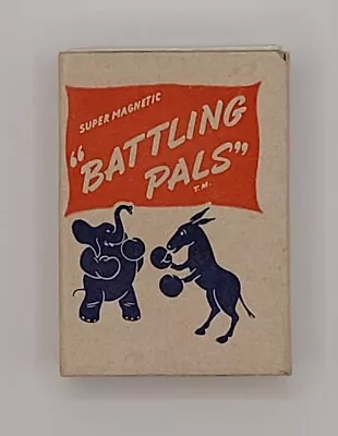 Vintage Novelty Battling Pals Elephants Magnetic Toys Original Box • $12.99