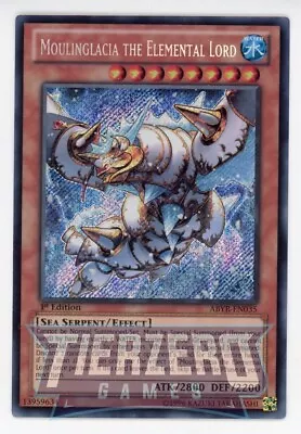 Yugioh Moulinglacia The Elemental Lord ABYR-EN035 Secret Rare UNL Ed NM / LP • $11.13