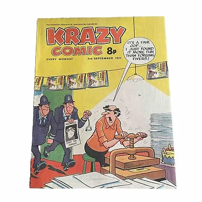 Krazy Comic - 3rd September 1977 It’s A Fair Cop! I Just Found It More Fun • $7.40