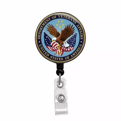 VA US Department Of Veterans Affairs - Retractable Badge Holder - Badge Reel - • $10