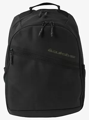 Quiksilver Schoolie 2.0 30l Large Backpack Black Aqybp03157 Kvj0 Rrp £55 Laptop • £37.95
