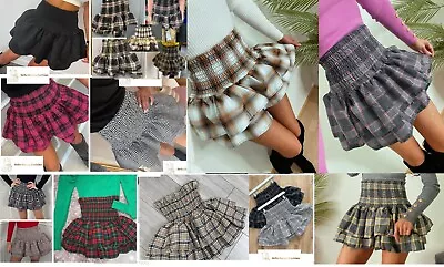 £16.99 • Buy Ladies Frill Mini RaRa Short Skirt Women Plain Gathering Dance Tutu Kilt Stylish