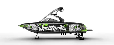 Graphic Kit Decal Boat Sport Wrap Mastercraft X2 Skull Lightning Wake   • $691.14