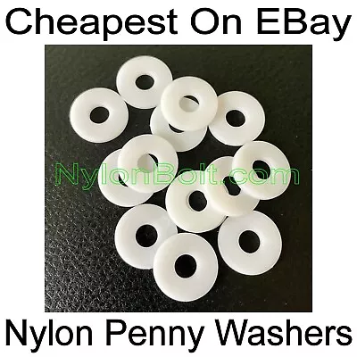 Nylon Penny Washers Plastic - Din 9021 Flat Plastic Washer M3 M4 M5 M6 M8 M10 • £1.59