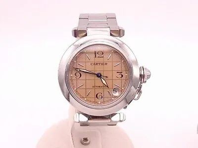 Cartier Pasha 2324 W31024M7 Automatic Winding Watch Used Date Pink Dial • $1924.08