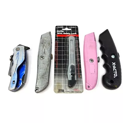 $25.57 • Buy 5 Pcs Stanley 99E, Test Rite 45-6393-8, X-Acto And Unbranded Utility Knife Set