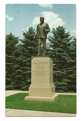 McKeesport PA Postcard John F Kennedy Statue • $1.99