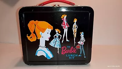 1998 Hallmark School Days Mini Barbie Metal Lunch Box   • $14