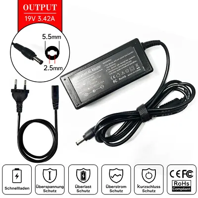 19V 3.42A 65W AC Adapter Charger Power Cord Supply For ASUS R33030 N17908 V85 • £15.10