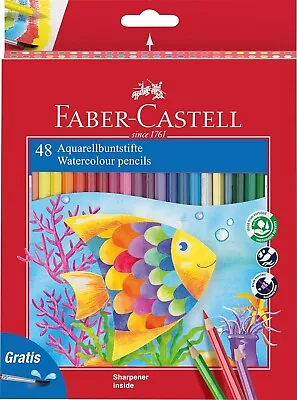 Faber-Castell Design Series Aquarelle Full Length Water Color Pencils 48 Shades • $28.70