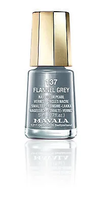 Mavala Free-of-12 Harmful Ingredients Mini Nail Polish Flannel Grey Gray Silver  • $8
