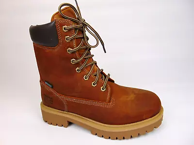 Timberland PRO Men's Direct Attach 8  Soft-Toe Size 7.0 M Brown Leather Boots • $69.99