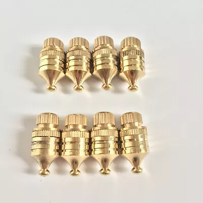 Set Of 8 Brass Speaker Spike Stand Foot Speaker Cone Isolation Spikes 30mm High • $17.99