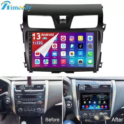 10.1  Android 13 Car Stereo Radio GPS Navi RDS For Nissan Altima Teana 2013-2015 • $109.99