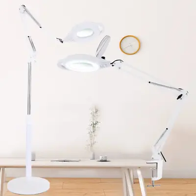 【Upgrade 10X】LED Magnifying Floor Lamp 2200 Lumen Professional Cool Light Magni • $124.99