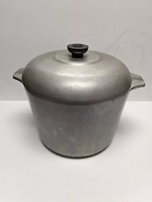 Vintage Magnalite GHC 7 1/2 Quart 7.5 Qt Aluminum 7 Liter Stock Soup Pot W/Lid • $59