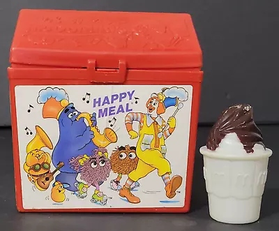 VTG 1989 McDonald's Happy Meal Plastic Box Ice Cream Sundae Fisher Price Quaker • $14.99