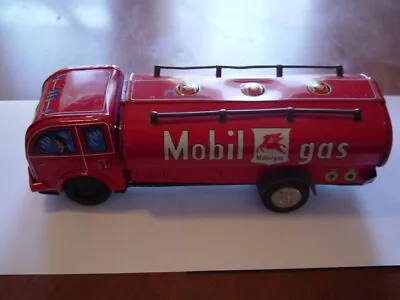 Antique Mobil Gas Tanker Truck. Steel Toy. • $40